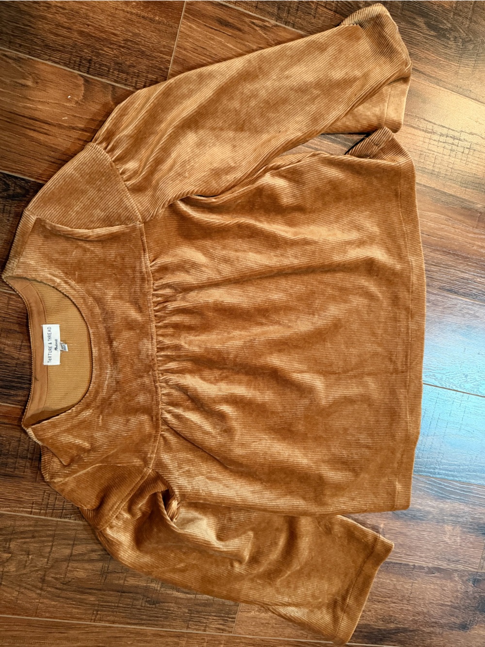 Madewell Texture & Thread Corduroy Swing Top- XS